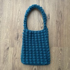 Turquoise popcorn crochet for sale  MANCHESTER