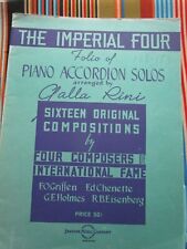 THE IMPERIAL FOUR ACORDEON SOLOS POR GALLA-RINI LIVRO DE MÚSICA ACORDEÃO NOS, usado comprar usado  Enviando para Brazil