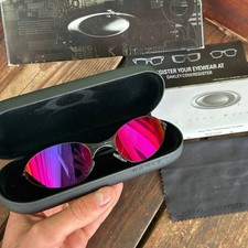 Óculos de sol Oakley vintage modelo fio eletrônico rosa degradê preto oval metal vintage comprar usado  Enviando para Brazil