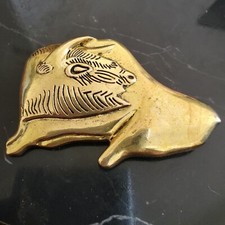 Vintage broche bison d'occasion  Saint-Gilles-Croix-de-Vie
