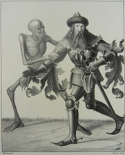 DANÇA DA MORTE DANÇA MACABRA LITOGRAFIA HIERONYMUS HESS BASLE 1840 NOBRE CAVALEIRO comprar usado  Enviando para Brazil