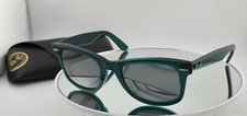 Óculos de sol Ray Ban Wayfarer armação cromada RB2140 6615G4 transparente verde RARO  comprar usado  Enviando para Brazil