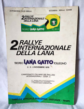 Tabella percorso rallye usato  Brusnengo