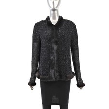 Black beaded sweater for sale  Mc Lean