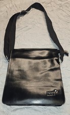 Bolsa masculina de couro preta Montblanc, usado comprar usado  Enviando para Brazil