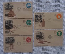 Lote de sobres estampados en relieve caché FDC 1976 ERA BICENTENARIO en sobres bronceados segunda mano  Embacar hacia Mexico
