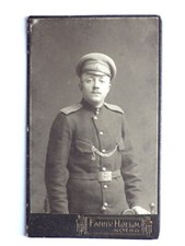 Portret oficera armii rosyjskiej z I wojny światowej CDV zdjęcie fanny hjelm KOTKA Finlandia na sprzedaż  Wysyłka do Poland