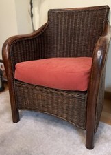 Rattansessel landhausstil brau gebraucht kaufen  Köln