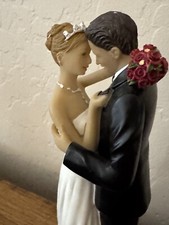 Estatueta de topo de bolo de casamento Lillian Rose 6,5 pol. amor terno noiva e noivo comprar usado  Enviando para Brazil