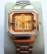 raro relógio de pulso vintage Orient Freza cristal automático 3 estrelas 21 joias, usado comprar usado  Enviando para Brazil