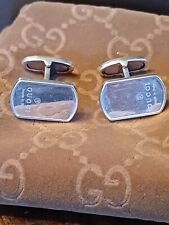 Silver gucci cufflinks for sale  SWINDON