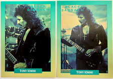 CONJUNTO DE 2 CARTÕES TONY IOMMI BLACK SABBATH Brockum RockCards 1991 EUA 1ª edição 34 anos! comprar usado  Enviando para Brazil