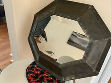 Usado, ESPELHO DE ESTANHO PERFURADO Mexicano Artesanal Arte Folclórica Hexagonal Rústica 19”x 22” comprar usado  Enviando para Brazil