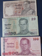 Banknoten thailand 100 gebraucht kaufen  Gernsheim