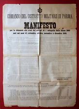 Manifesto distretto militare usato  Italia