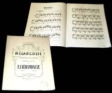 Mélancolie partition piano d'occasion  France