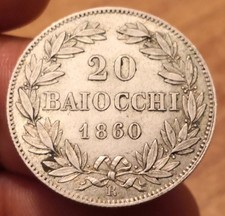 Moneta baiocchi 1860 usato  Olbia