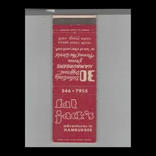 Matchbook cover fat for sale  Raymond