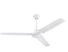Ventilador de teto Westinghouse Industrial 56" 3 lâminas industrial interno e interruptor de parede, usado comprar usado  Enviando para Brazil