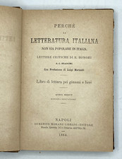 Perche letteratura italiana usato  Reggio Emilia