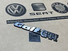 VW Golf MK2 emblema traseiro Golf GTI emblema cetim preto e cromado novo original do fabricante comprar usado  Enviando para Brazil