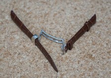 22mm brown crocodile for sale  WAKEFIELD