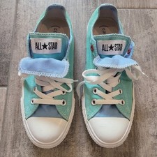 Tênis Converse Chuck Taylor All Star personalizado azul-petróleo língua dupla (produto) vermelho comprar usado  Enviando para Brazil