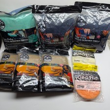 Chemical Guys - LOTE DE 6 Toalhas de Microfibra + 2 Almofadas de Corte Hexagonais Lógicas - PACOTE comprar usado Chemical Guys - LOTE DE 6 Toalhas de Microfibra + 2 Almofadas de Corte Hexagonais Lógicas - PACOTE comprar usado  Enviando para Brazil