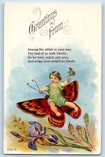 Greetings postcard little for sale  Terre Haute