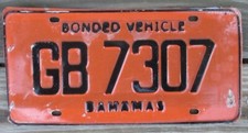 Bahamas license plate for sale  Georgetown