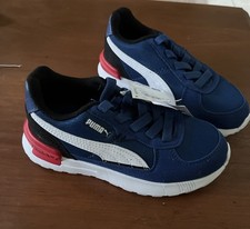 Sapatilhas infantis Puma azul marinho, usado comprar usado  Enviando para Brazil