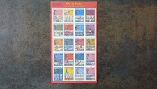 Planche vignettes timbres d'occasion  Vern-sur-Seiche