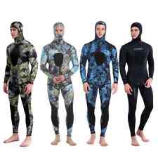 Roupa de mergulho camuflada 3mm manga longa fissão com capuz 2 peças de neoprene nova comprar usado  Enviando para Brazil