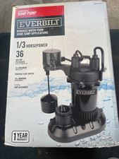 Everbilt sump pump for sale  Burlington