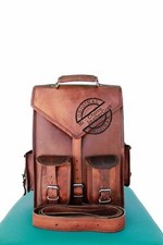 Nova Mochila Masculina de Couro Real Bolsa para Laptop Grande Caminhada Viagem Acampamento Transporte comprar usado  Enviando para Brazil