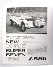 lotus super seven d'occasion lotus super seven d'occasion Expédié en Belgium