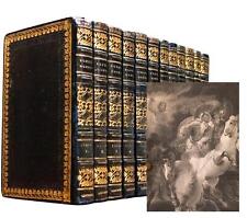 1813 The Iliad & Odyssey of Homer Fine Leather Binding Illustrated 211 Years Old, usado comprar usado  Enviando para Brazil