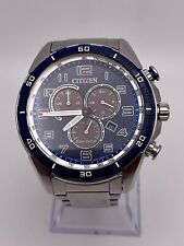 Citizen Eco-Drive cronógrafo masculino WR 100M H500-S117101 novo capacitor comprar usado  Enviando para Brazil