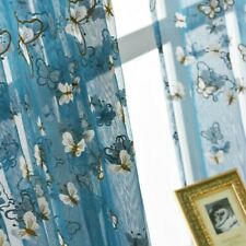 Tecido de malha bordado borboleta tule voile cortinas painel drapeado divisor moderno, usado comprar usado  Enviando para Brazil