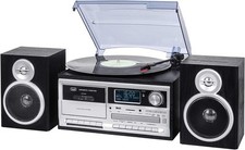Używany, Trevi TT 1072 DAB+ Stereofoniczny system gramofonów Bluetooth Odbiornik cyfrowy czarny na sprzedaż  Wysyłka do Poland