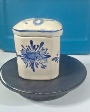 Delft blue canister for sale  Lime Springs