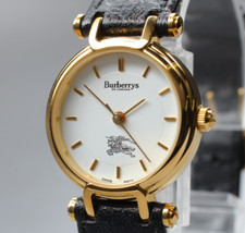 [Quase em perfeito estado] Burberrys 3200 relógio feminino de quartzo modelo registrado ouro branco 24 mm comprar usado  Enviando para Brazil