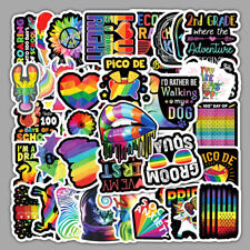 ⭐ 50 Stück New Gay Colorful / Pride / Rainbow Color  Style Stickerbomb Aufkleber comprar usado  Enviando para Brazil