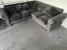 Large grey velvet for sale  BASILDON