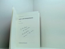 Lesen interpretieren horst gebraucht kaufen  Berlin