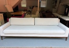 white linen sofa for sale  Franklin