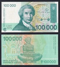 Banconota croazia 100000 usato  Chieri