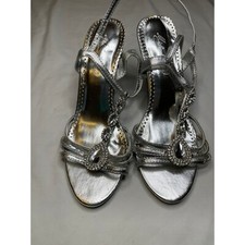 Michaelangelo silver heels for sale  Jacksonville