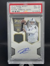 Derek Carr 2014 Panini Select Rookie Jerseys Auto /40 Saints PSA 10 Pop 1 comprar usado  Enviando para Brazil