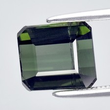 💎 Turmalina verde natural octógono 2,54 ct 8x7 mm - Pedra preciosa africana não aquecida comprar usado  Enviando para Brazil